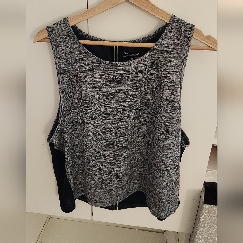 Women's Gray Workout Tank Top